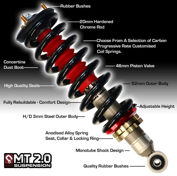 Load image into Gallery viewer, MT2.0 Toyota Fortuner 2015+ Front Adjustable Struts 2-3 Inch - MT20-TOYOTA-FORTUNER-15_F 3
